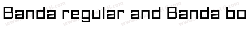 Banda regular and Banda bold字体转换